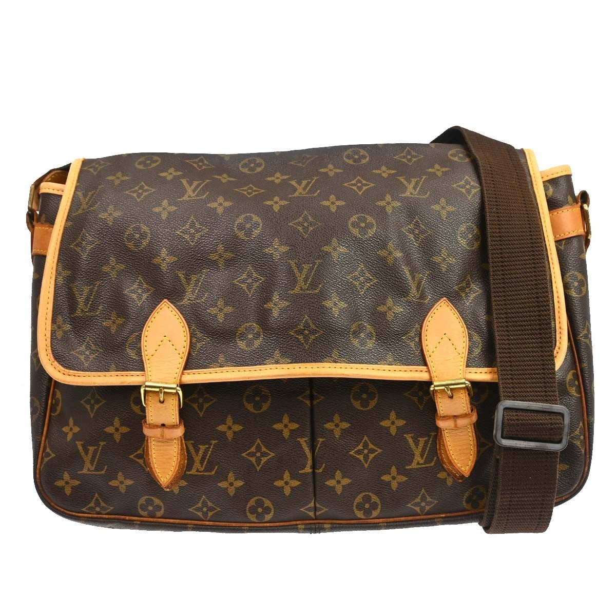 Louis Vuitton Sac Gibeciere Messenger Bag Monogram Canvas GM