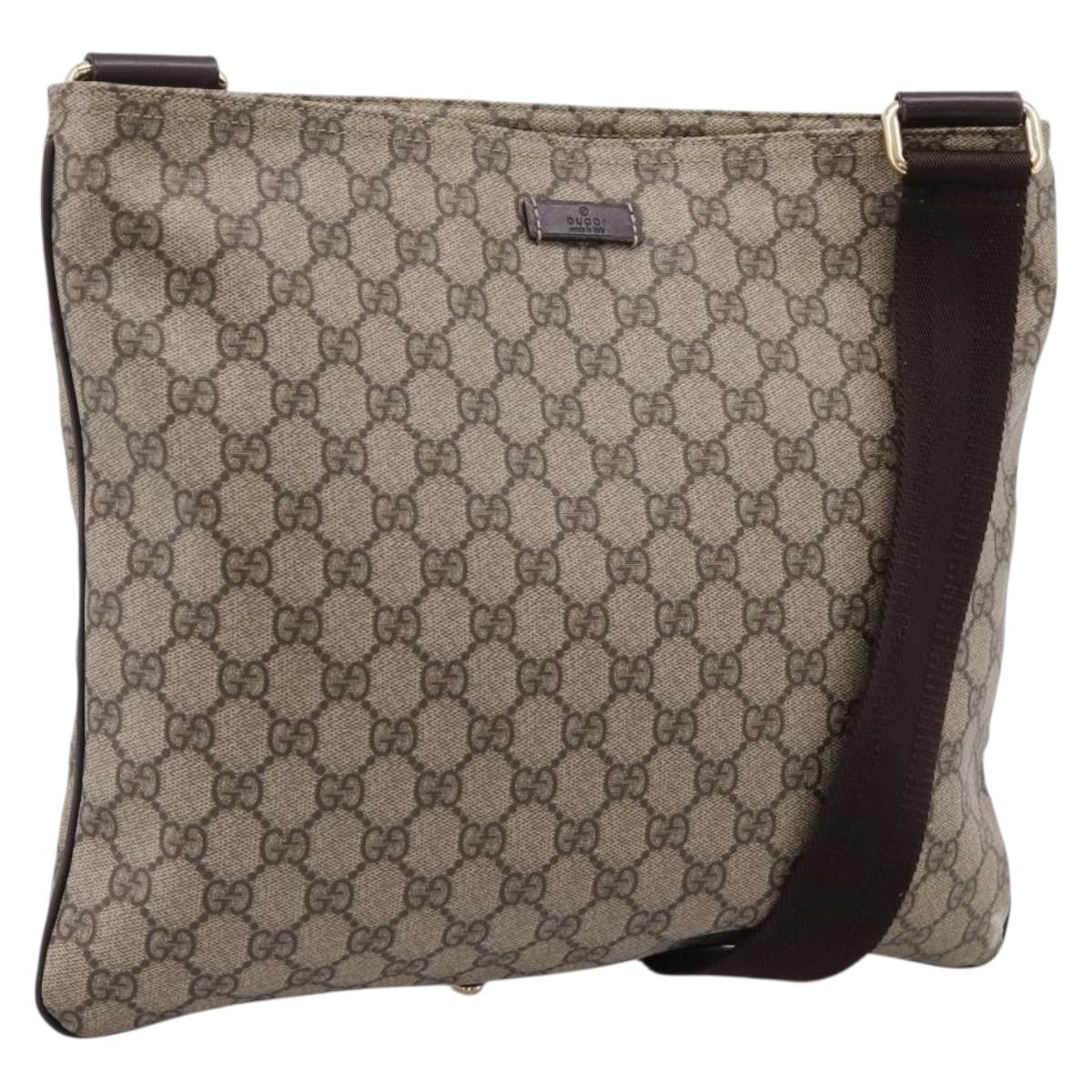 Gucci Zip Top Messenger GG Coated Canvas Medium