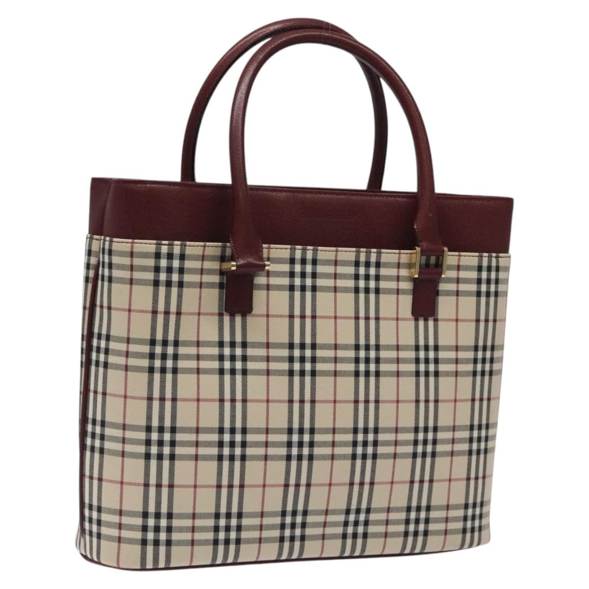 Burberry Nova Check Tote Canvas and Leather Product Image
