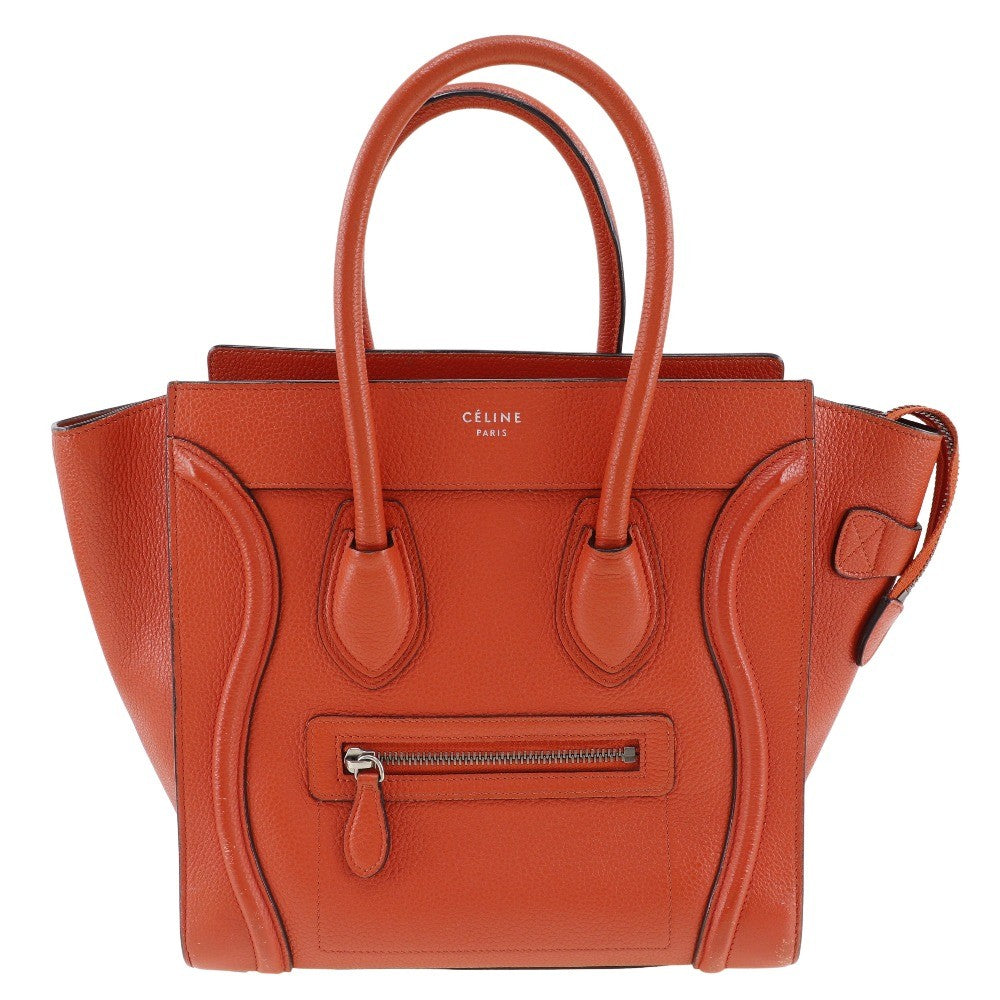 Celine Luggage Bag Grainy Leather Micro