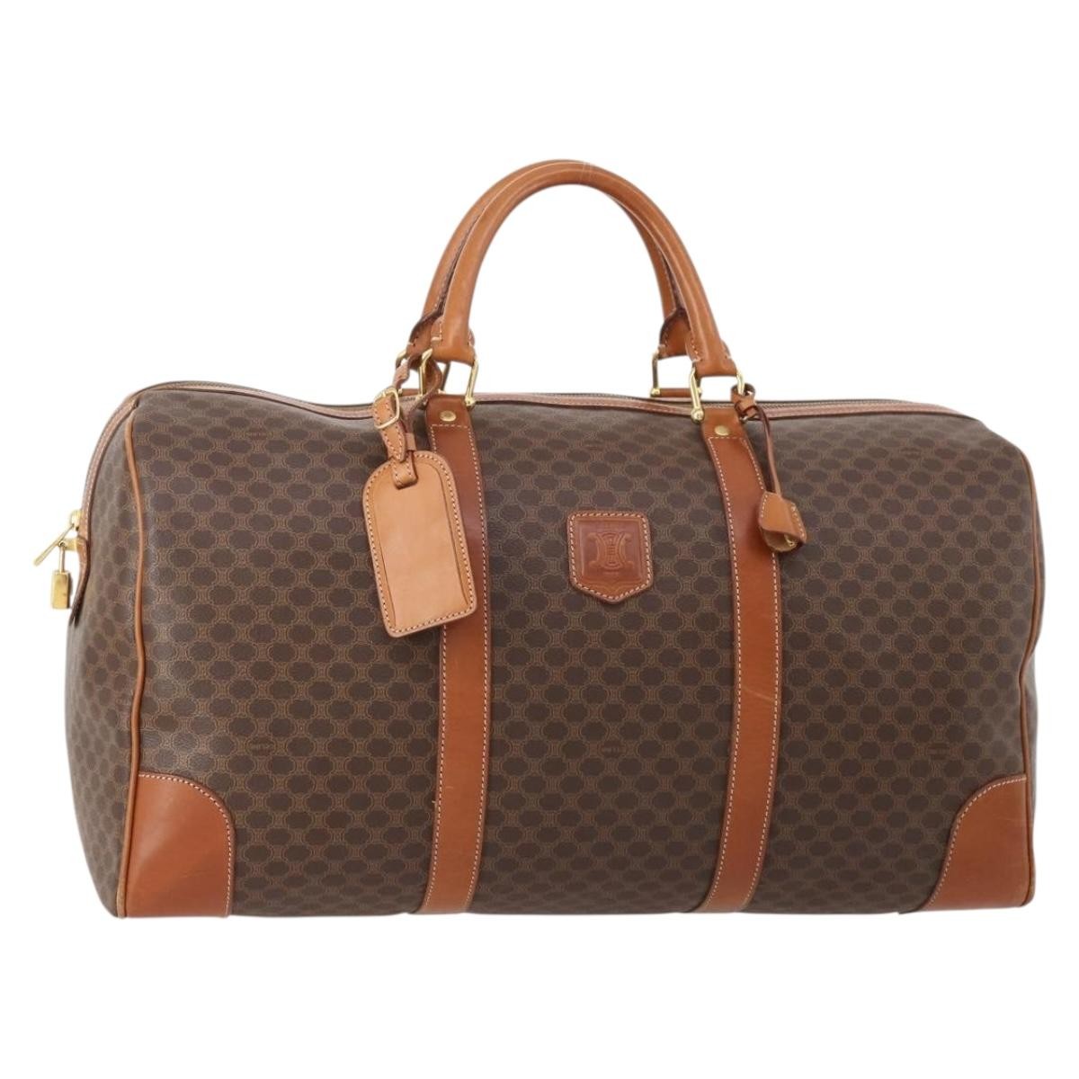 Celine Vintage Macadam Boston bag Canvas and Leather Product Image