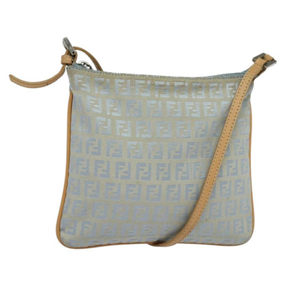 Fendi Vintage Flat Crossbody Bag Zucchino Canvas Mini