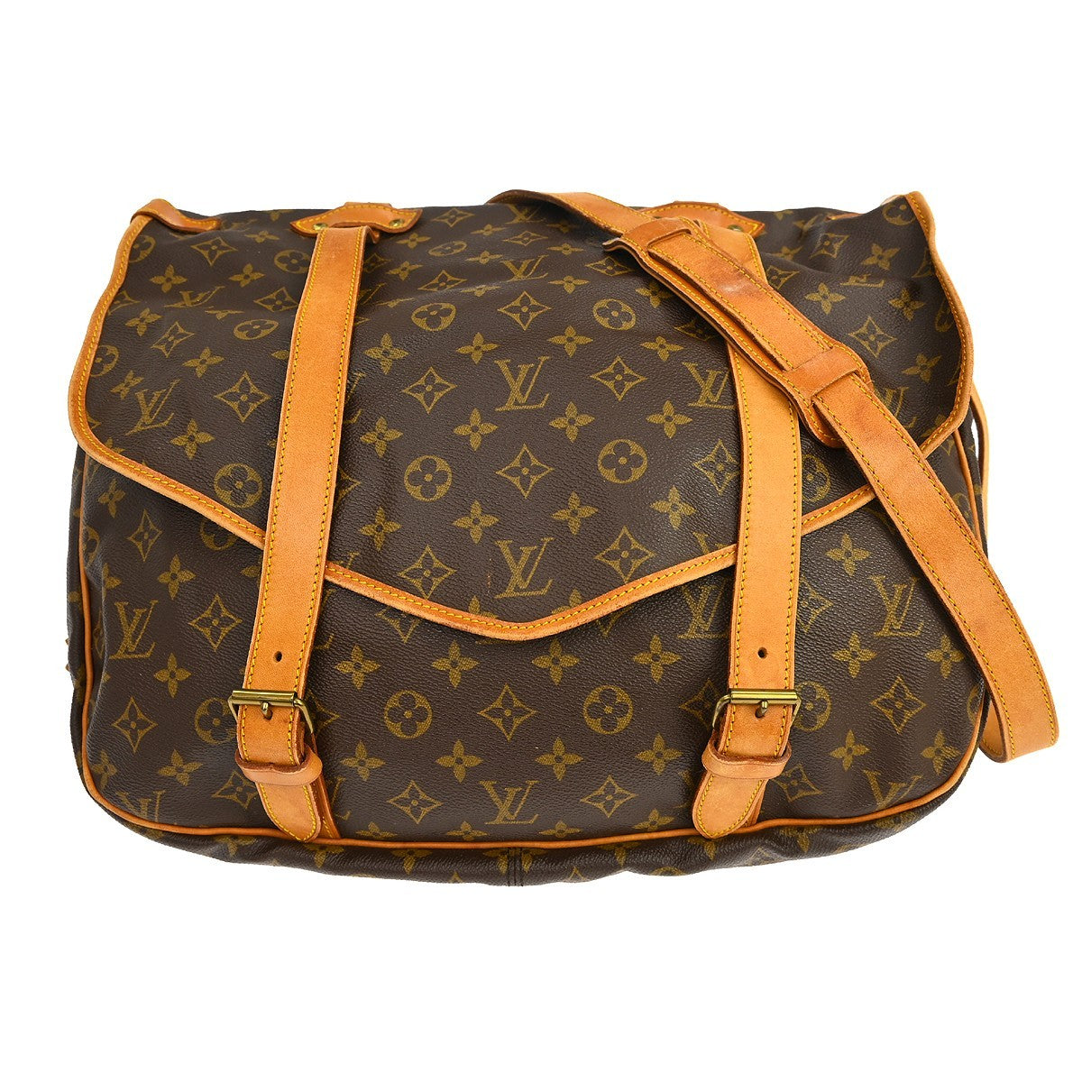 Louis Vuitton Saumur Handbag Monogram Canvas 43