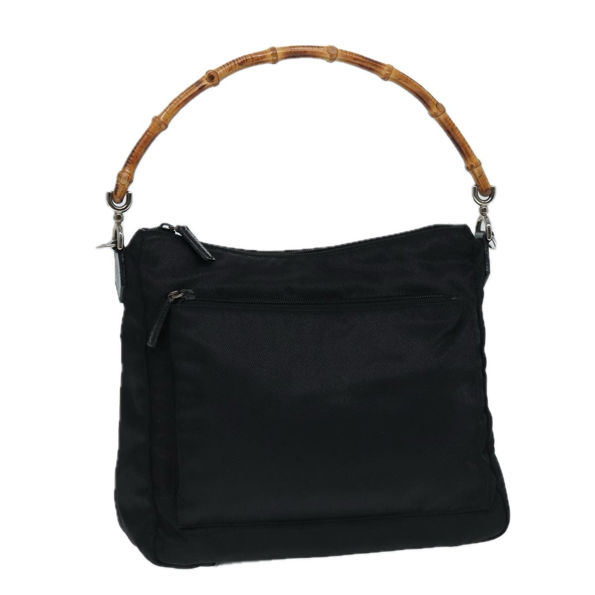 Gucci Vintage Bamboo Handle Bag Nylon Product Image
