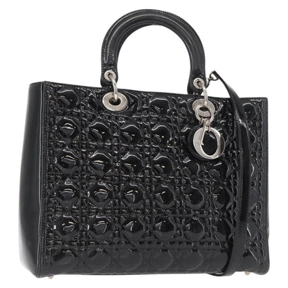 Christian Dior Lady Dior Cannage Stitch Patent East West