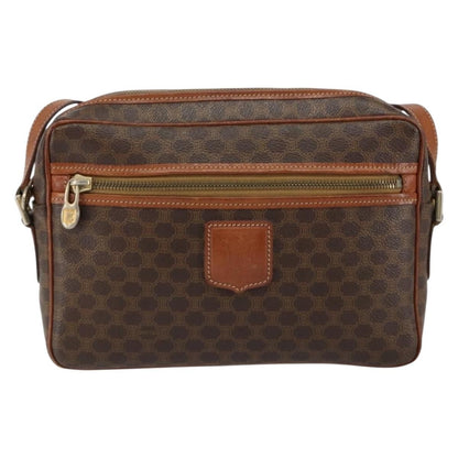 Celine Vintage Macadam Shoulder Bag Canvas and Leather Product Image