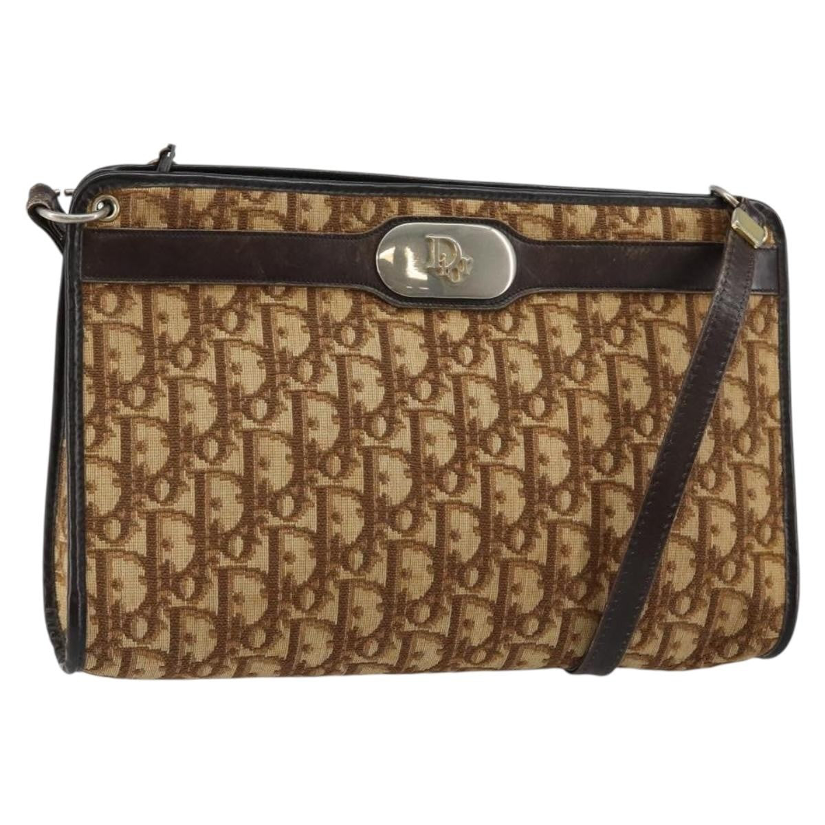 Christian Dior Vintage Trotter Shoulder Bag Canvas Product Image