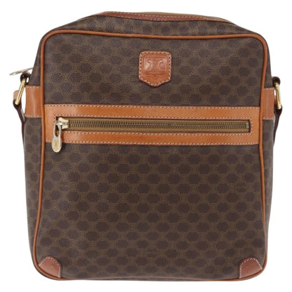 Celine Vintage Macadam Shoulder Bag Canvas and Leather Product Image
