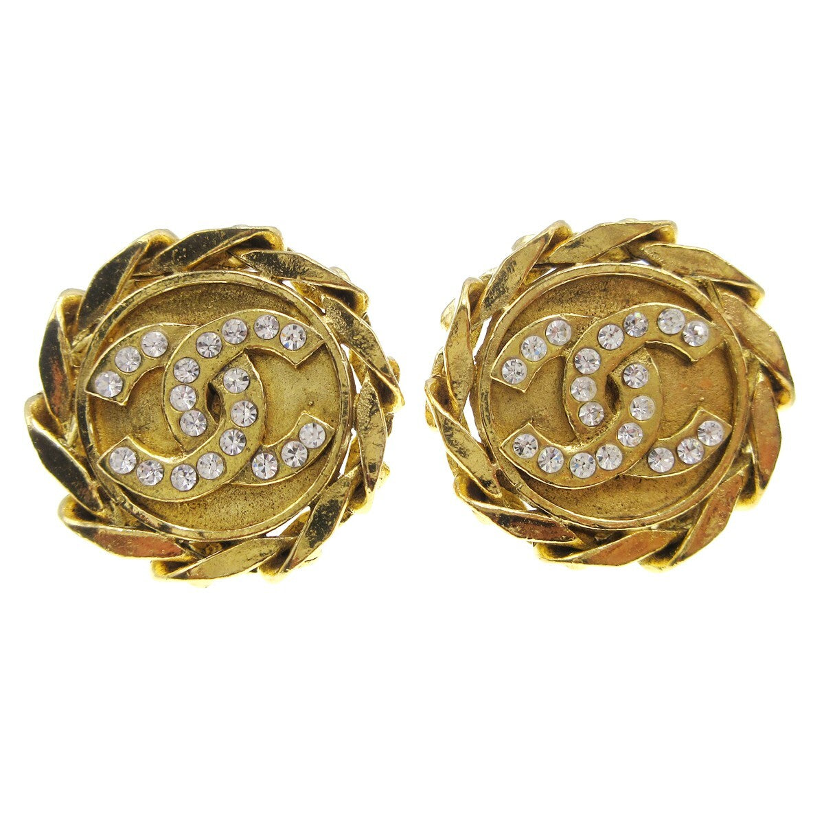 Chanel CC Button Clip-On Metal with Faux Pearl Product Image