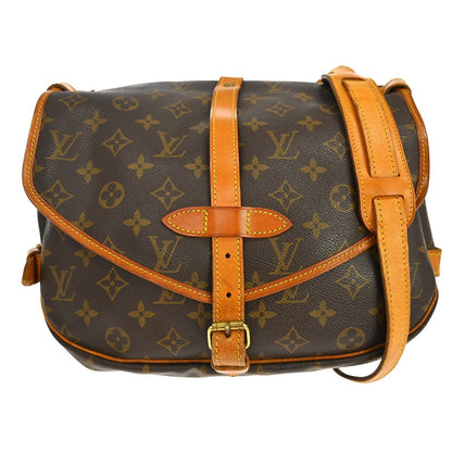 Louis Vuitton Saumur Handbag Monogram Canvas 30