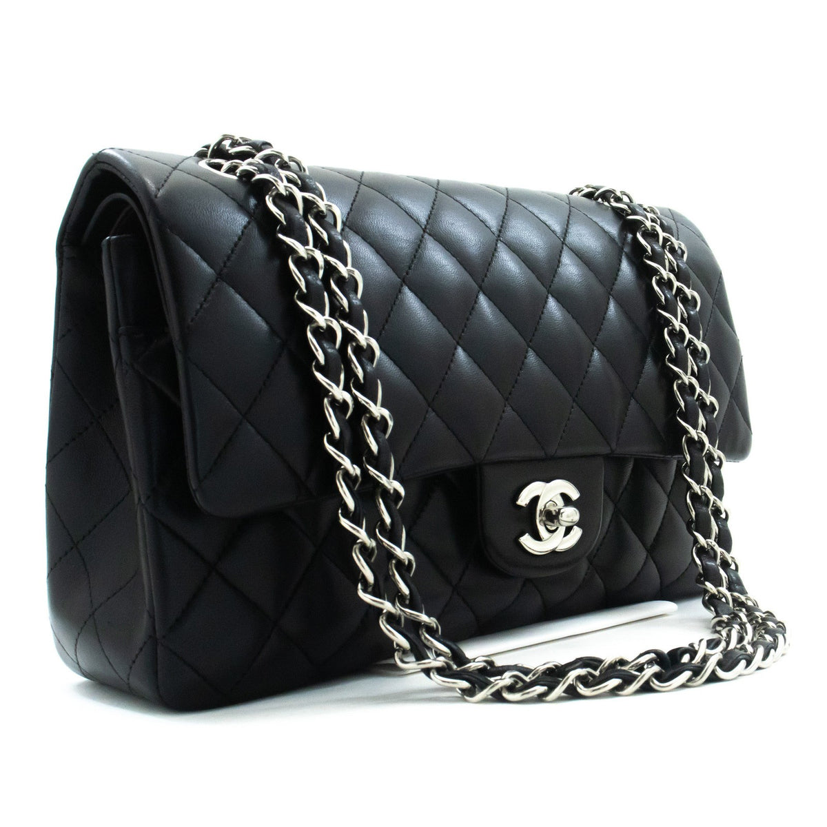 Chanel Classic Bowler Quilted Caviar Small
