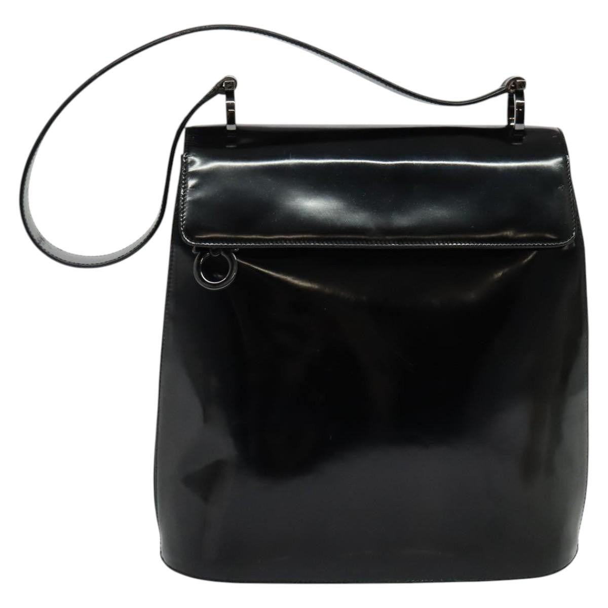 Salvatore Ferragamo Gancini Shoulder Bag Patent Leather Product Image