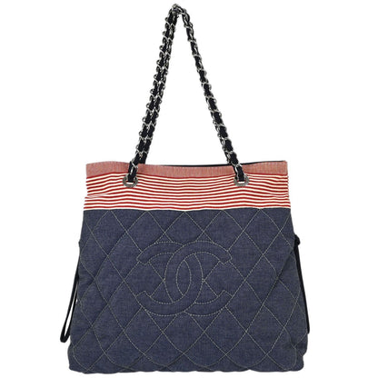 Chanel Bon Bon Quilted Denim Medium