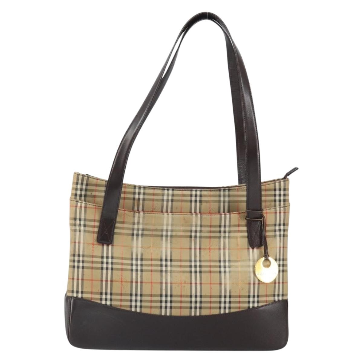 Burberry Nova Check Tote Canvas and Leather Product Image