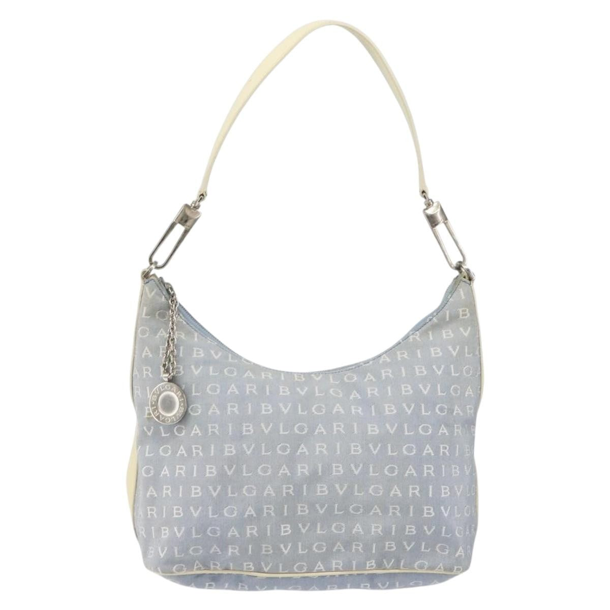 Bvlgari Logomania Shoulder Bag Canvas with Leather Product Image