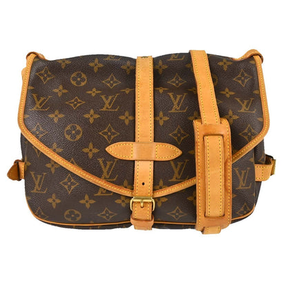 Louis Vuitton Saumur Handbag Monogram Canvas 30
