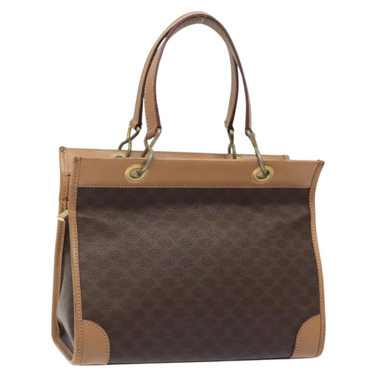 Celine Vintage Macadam Handbag Canvas and Leather Product Image