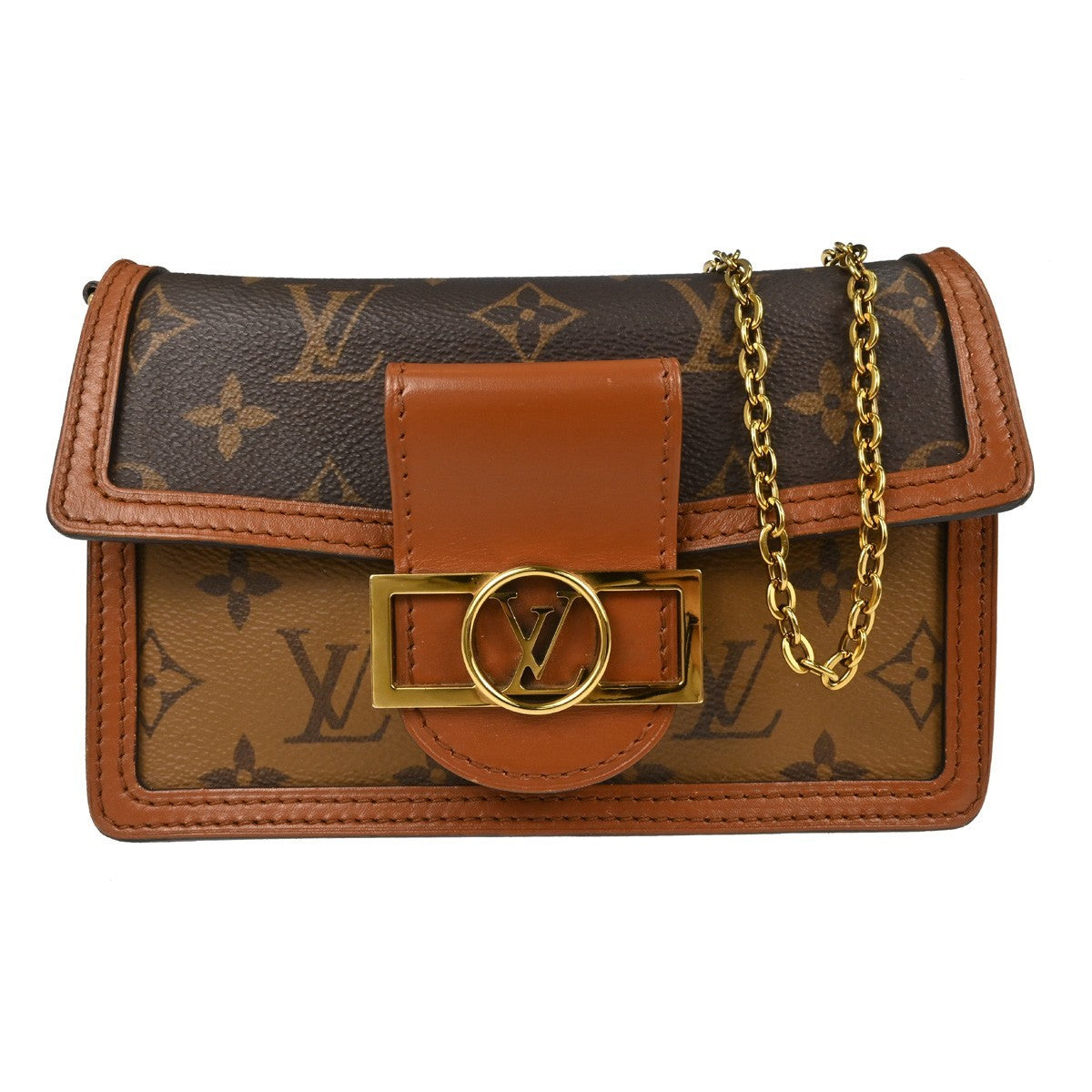 Louis Vuitton Dauphine Chain Reverse Monogram Canvas Small