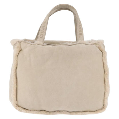 Chanel Vintage East West Tote Shearling and Suede Product Image