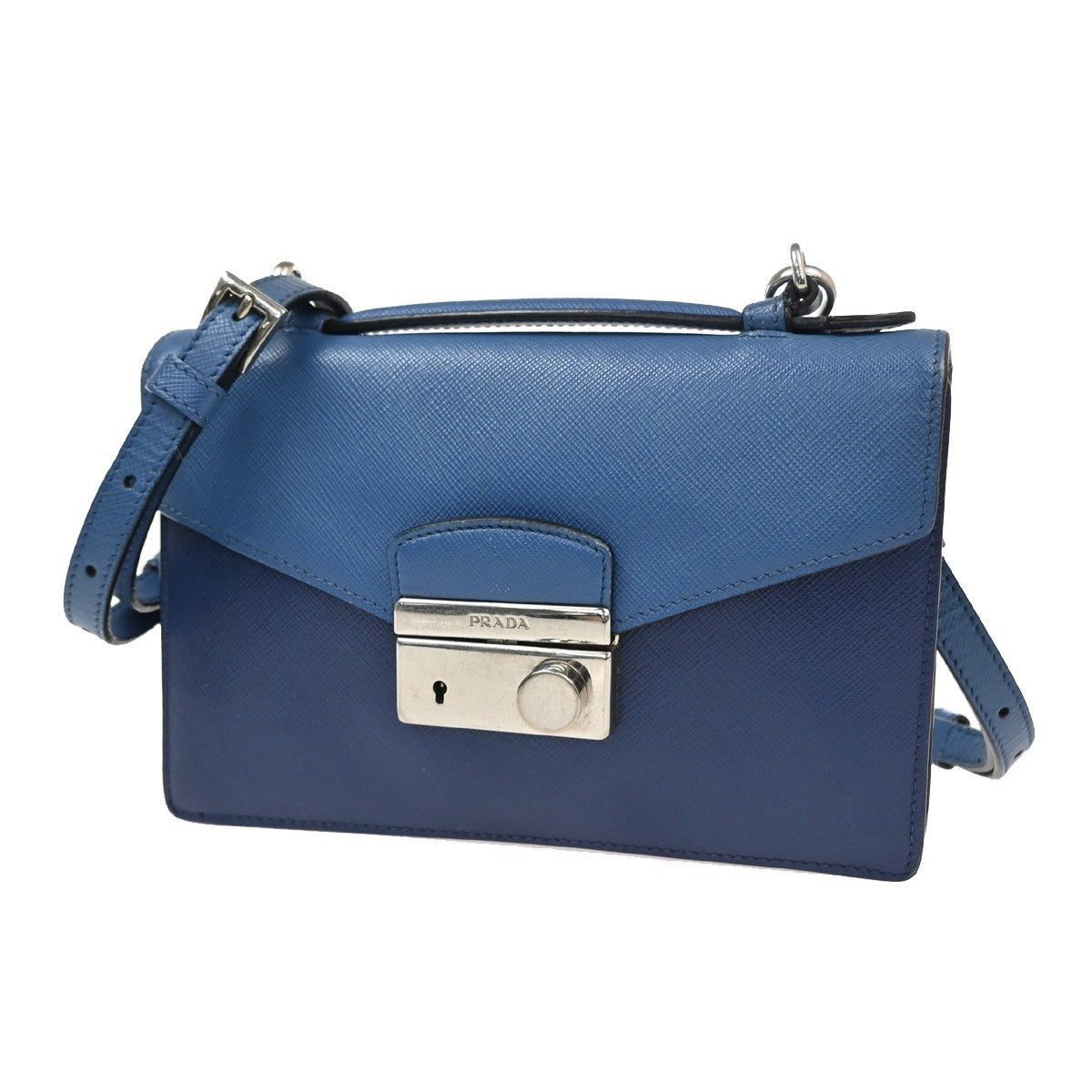 Prada Convertible Sound Top Handle Saffiano Leather Medium