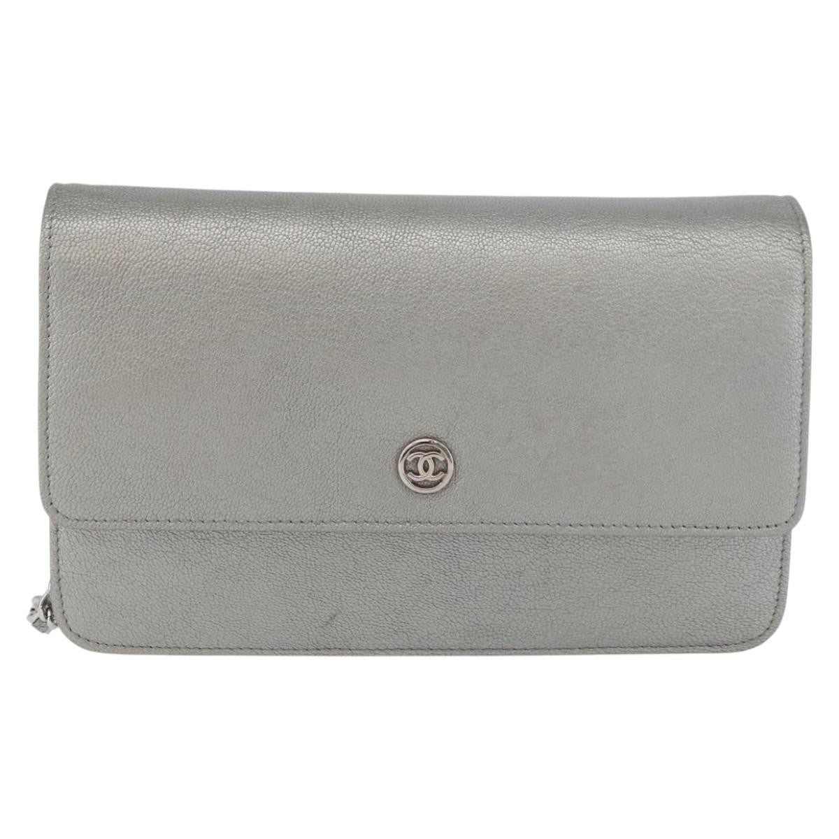 Chanel Round CC Wallet on Chain Goatskin Product Image
