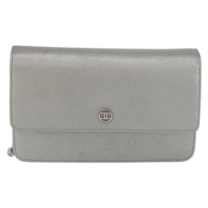 Chanel Round CC Wallet on Chain Goatskin Product Image
