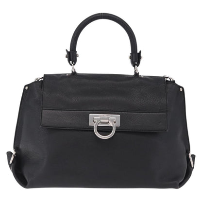 Salvatore Ferragamo Sofia Satchel Grainy Leather Large