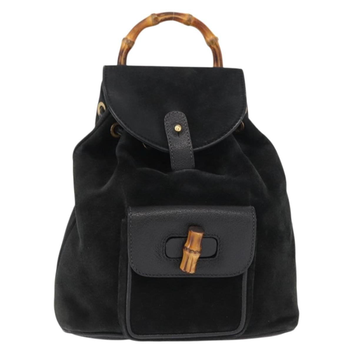 Gucci Vintage Bamboo Suede Mini