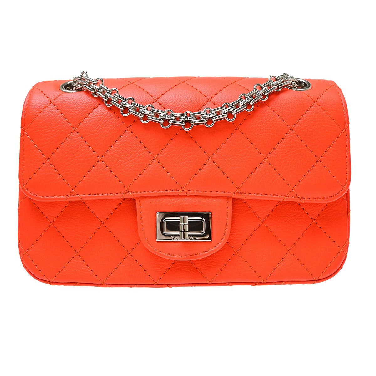 Chanel So Black Reissue 2.55 Flap Quilted Aged Calfskin Mini