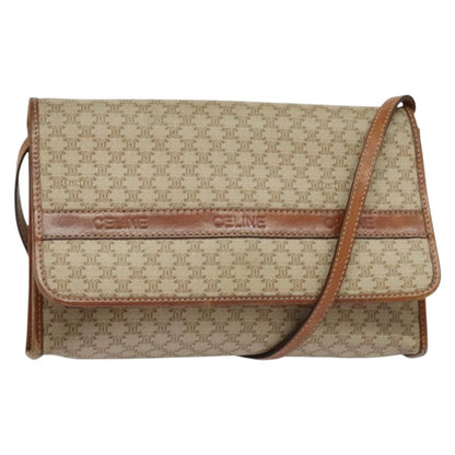 Celine Vintage Macadam Shoulder Bag Canvas and Leather Product Image