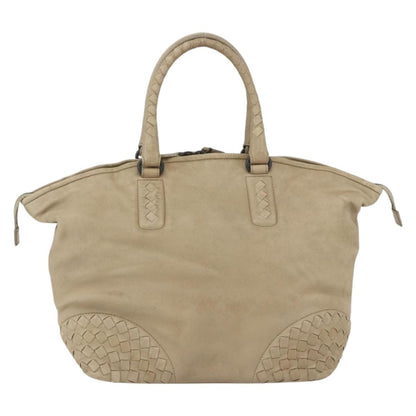 Bottega Veneta Zip Top Leather with Intrecciato Detail Large