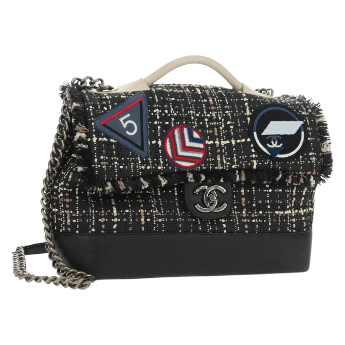 Chanel Airline Travel Printed Coated Canvas Large