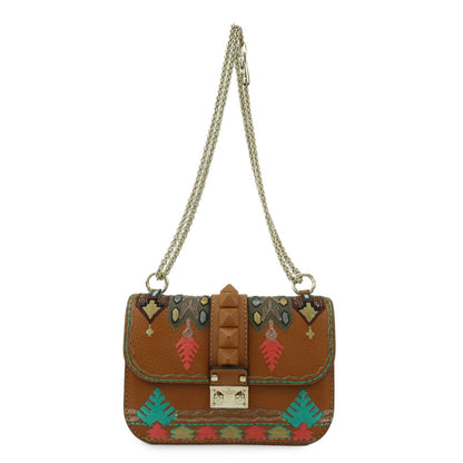 Valentino Garavani Glam Lock Leather Small