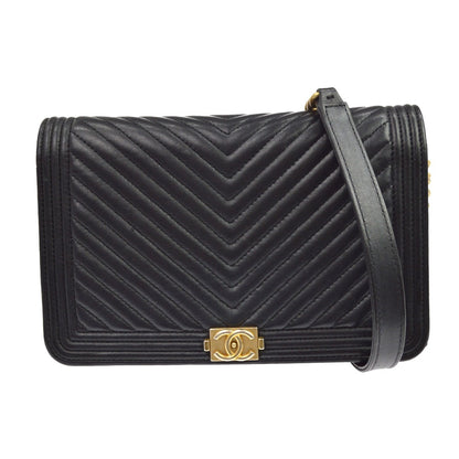 Chanel Boy Wallet on Chain Chevron Lambskin Product Image