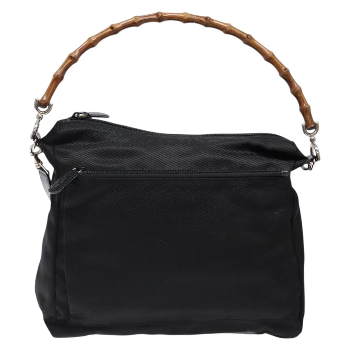 Gucci Vintage Bamboo Handle Bag Nylon Product Image