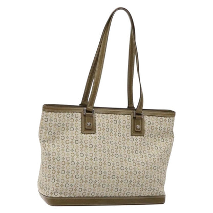 Celine Vintage Macadam Shoulder Bag Canvas Small