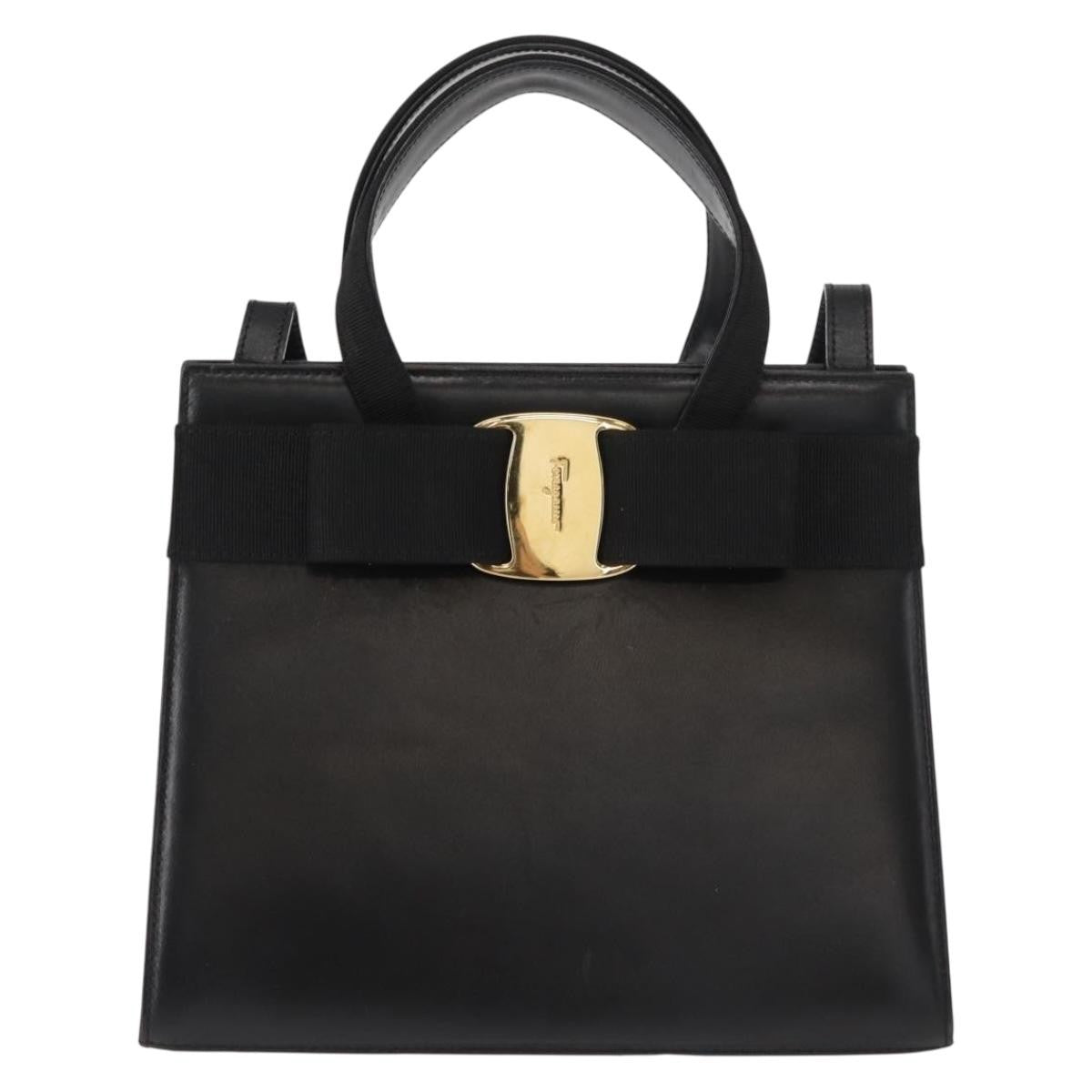 Salvatore Ferragamo Convertible Vara Bow Tote Leather Small