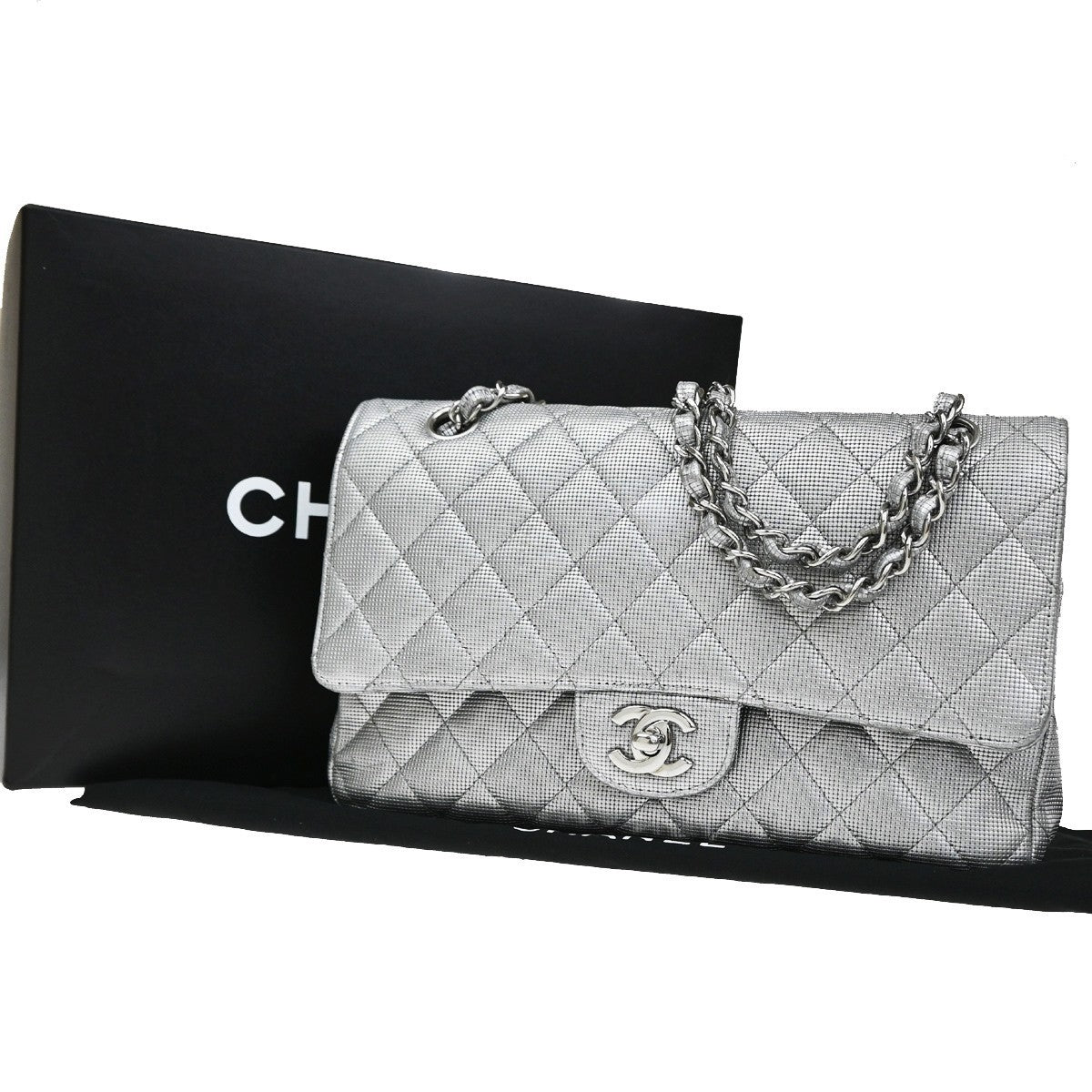 Chanel Classic Timeless Double Flap Pixel Effect Quilted Calfskin Medium