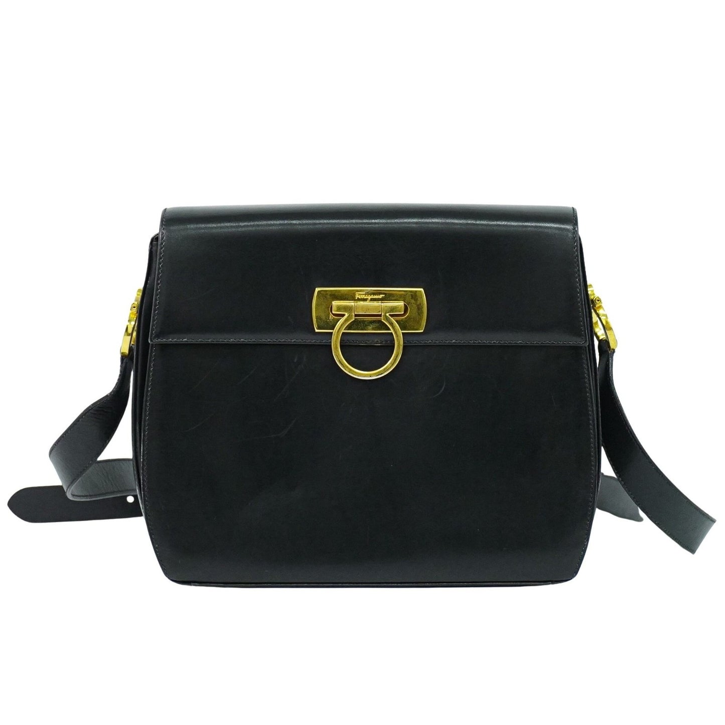 Salvatore Ferragamo Gancini Shoulder Bag Leather Product Image