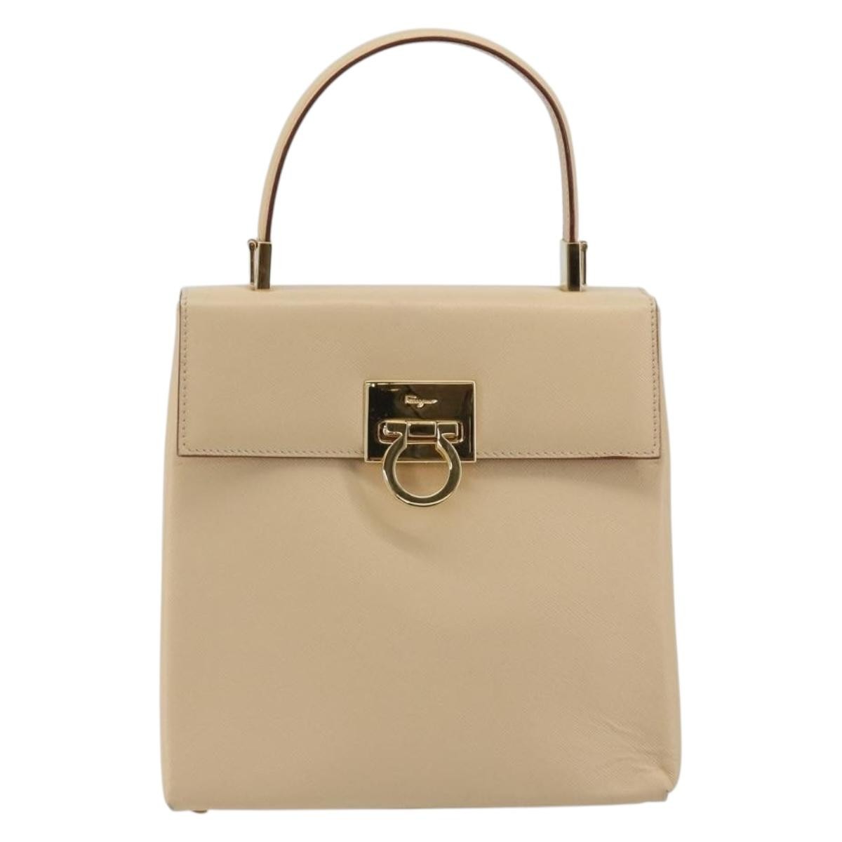 Salvatore Ferragamo Gancini Convertible Top Handle Leather Mini