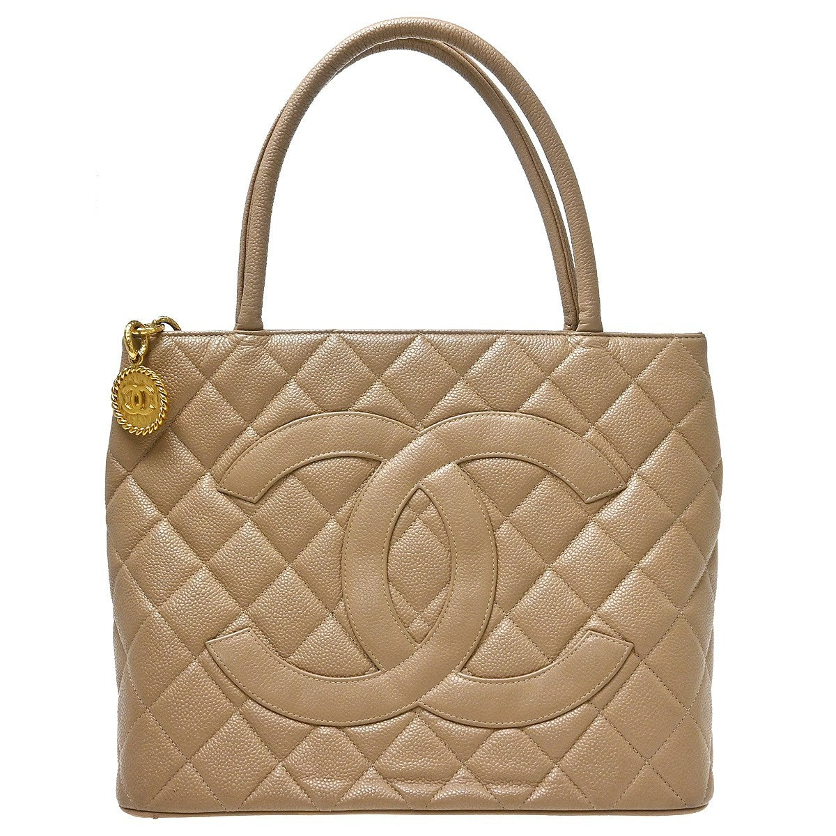 Chanel Medallion Tote Quilted Caviar Product Image
