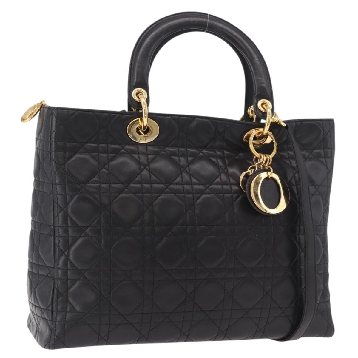 Christian Dior Vintage Lady Dior Leather Medium