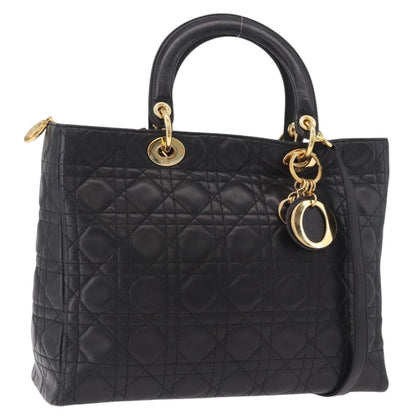 Christian Dior Vintage Lady Dior Leather Medium
