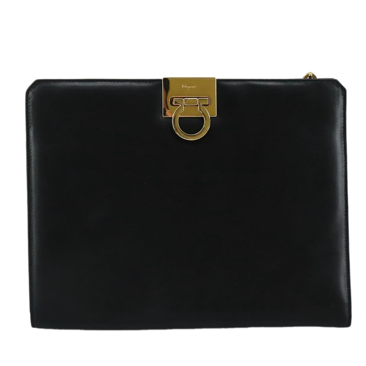 Salvatore Ferragamo Vintage Gancini Chain Leather Medium