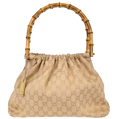 Gucci Bamboo Frame Satchel GG Canvas Product Image