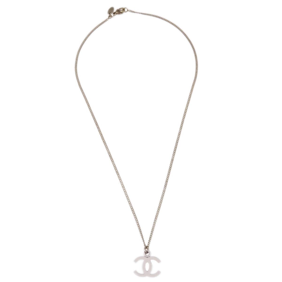 Chanel Vintage CC Pendant Long Necklace Metal Product Image