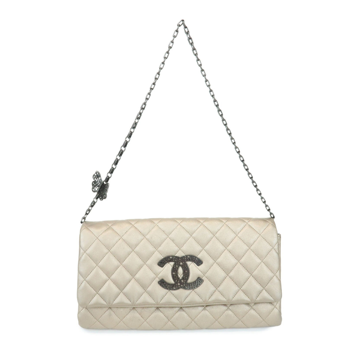 Chanel Butterfly Chain Clutch Quilted Lambskin Product Image