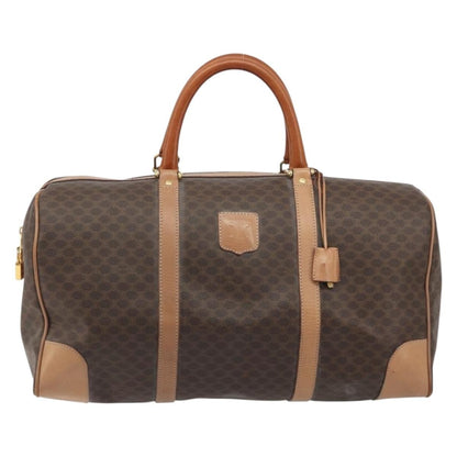 Celine Vintage Duffle Macadam Coated Canvas Large