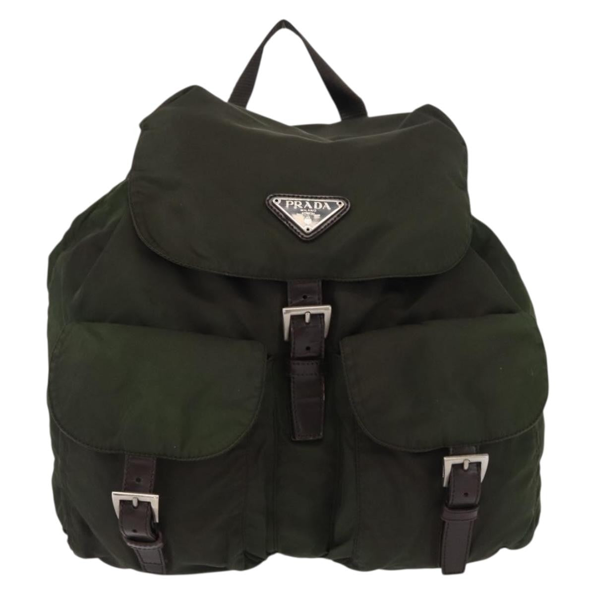 Prada Double Front Pocket Backpack Tessuto Medium