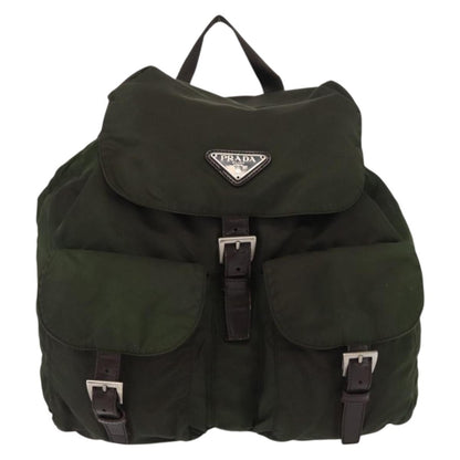 Prada Double Front Pocket Backpack Tessuto Medium